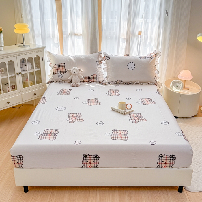 91家纺网 家纺一手货源 找家纺 （总）爱妮玖玖 2025新款全棉印花床笠单层