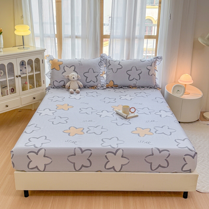 91家纺网 家纺一手货源 找家纺 （总）爱妮玖玖 2025新款全棉印花床笠单层