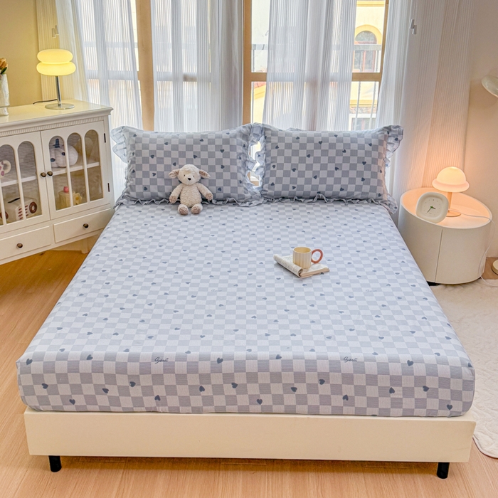 91家纺网 家纺一手货源 找家纺 （总）爱妮玖玖 2025新款全棉印花床笠单层