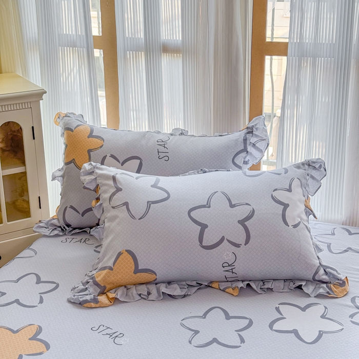 91家纺网 家纺一手货源 找家纺 （总）爱妮玖玖 2025新款全棉系列小白边花边单层枕