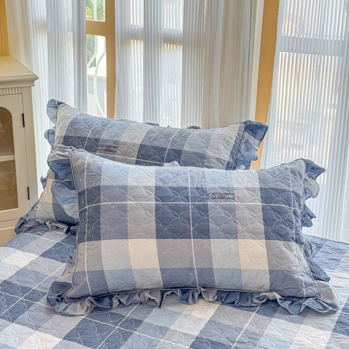 91家纺网 家纺一手货源 找家纺 （总）爱妮玖玖 2025新款全棉小白花边夹棉枕