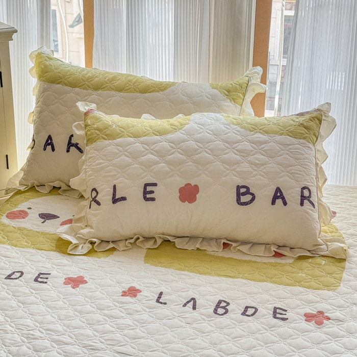 91家纺网 家纺一手货源 找家纺 （总）爱妮玖玖 2025新款全棉小白花边夹棉枕