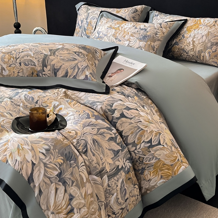 91家纺网 家纺一手货源 找家纺 （总）博纳家纺 2025新款全棉纯棉磨毛数码印花四件套