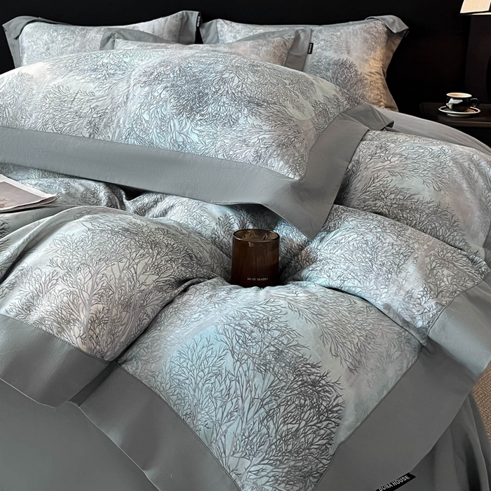 91家纺网 家纺一手货源 找家纺 博纳家纺 2025新款全棉纯棉磨毛数码印花四件套 北岛林