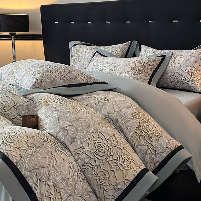 91家纺网 家纺一手货源 找家纺 博纳家纺 2025新款全棉纯棉磨毛数码印花四件套 印象派