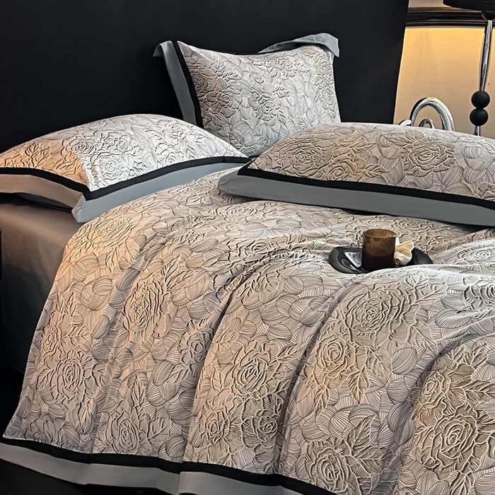 91家纺网 家纺一手货源 找家纺 博纳家纺 2025新款全棉纯棉磨毛数码印花四件套 印象派