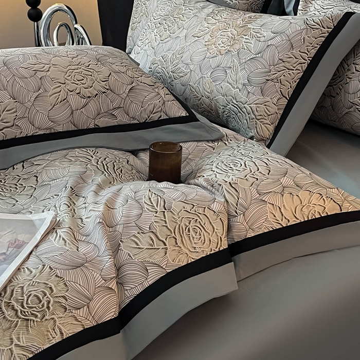 91家纺网 家纺一手货源 找家纺 博纳家纺 2025新款全棉纯棉磨毛数码印花四件套 印象派