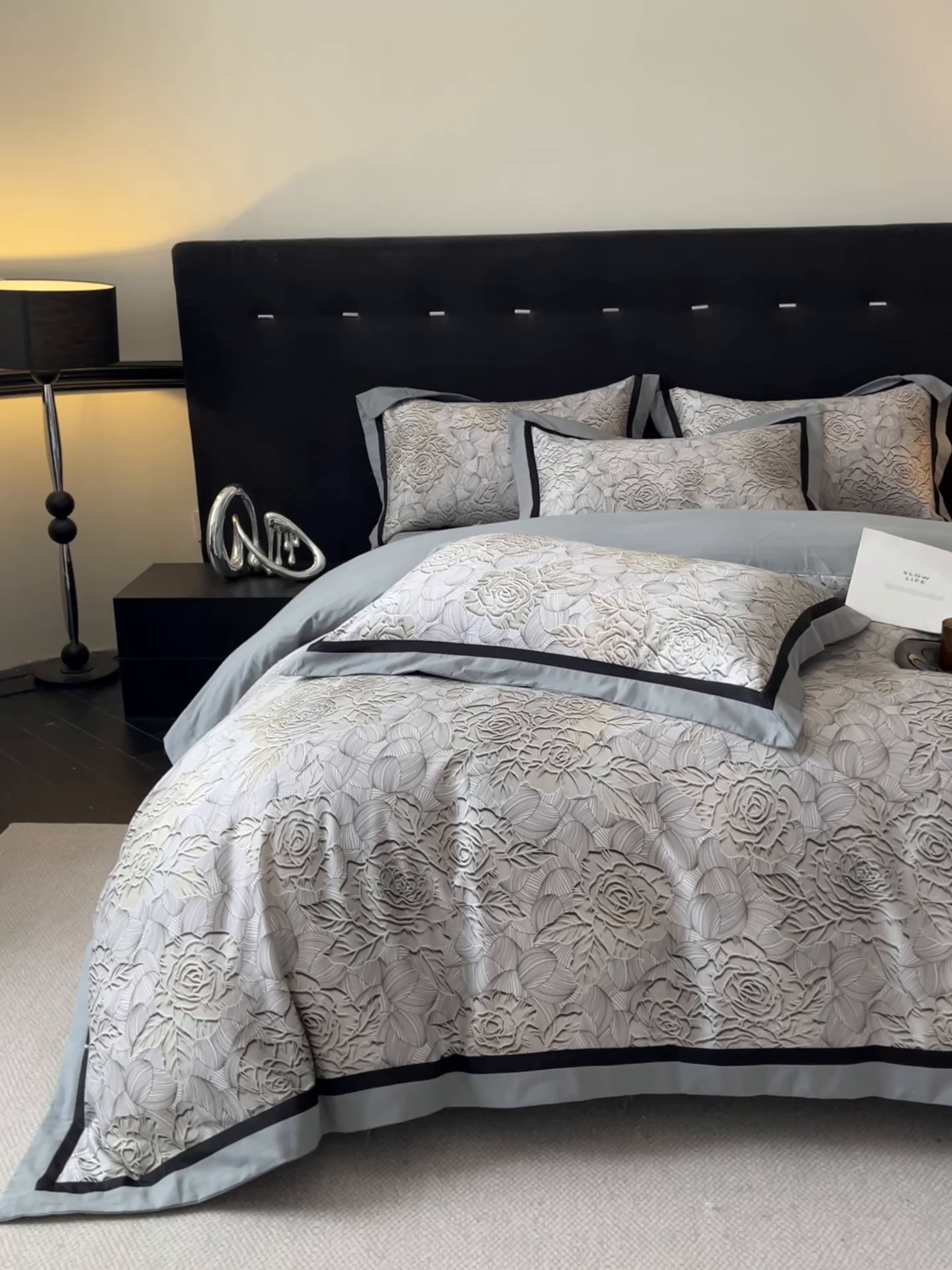 91家纺网 家纺一手货源 找家纺 博纳家纺 2025新款全棉纯棉磨毛数码印花四件套 印象派