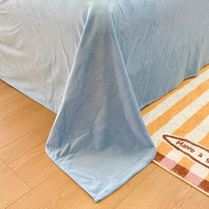 91家纺网 家纺一手货源 找家纺 优迈 2025学生季全棉高克重豆豆绒三四件套加厚保暖婴儿绒牛奶绒单被套单人双人被套加大号棉加绒三四件套 机器人