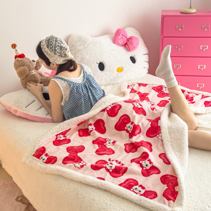 91家纺网 家纺一手货源 找家纺 艾特你 2025新款ins羊羔绒牛奶绒可被套休闲毯单被套-毯子图 多多猫咪