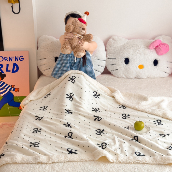 91家纺网 家纺一手货源 找家纺 艾特你 2025新款ins羊羔绒牛奶绒可被套休闲毯单被套-毯子图 慢时光