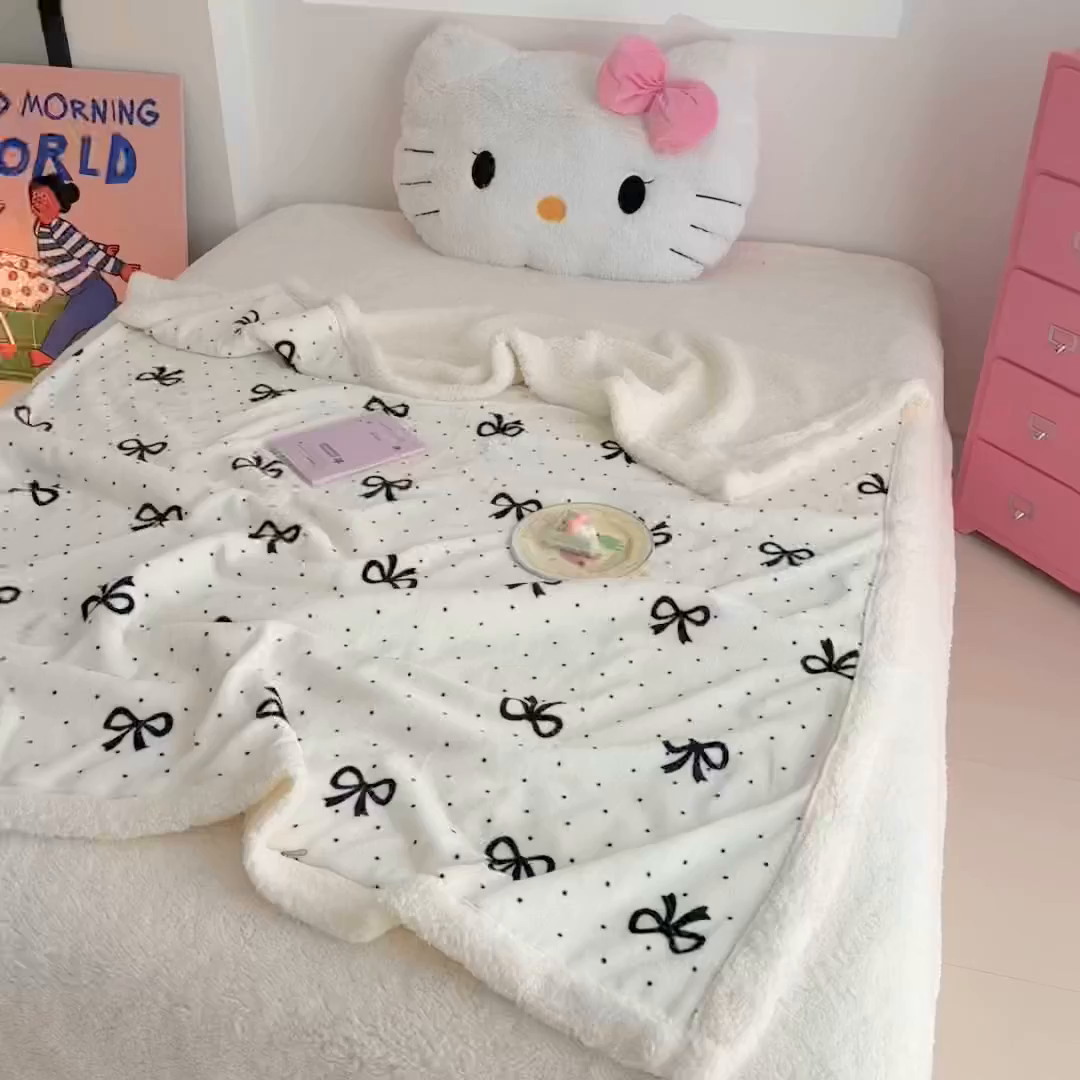 91家纺网 家纺一手货源 找家纺 艾特你 2025新款ins羊羔绒牛奶绒可被套休闲毯单被套-毯子图 慢时光