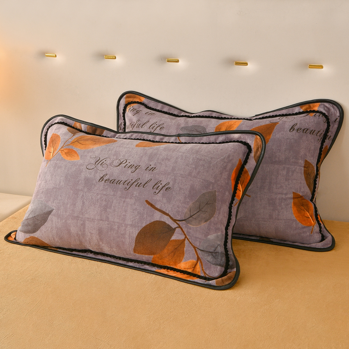 91家纺网 家纺一手货源 找家纺 亿品2025直播爆款9.5斤牛奶绒四件套加厚保暖床裙四件套 紫罗兰