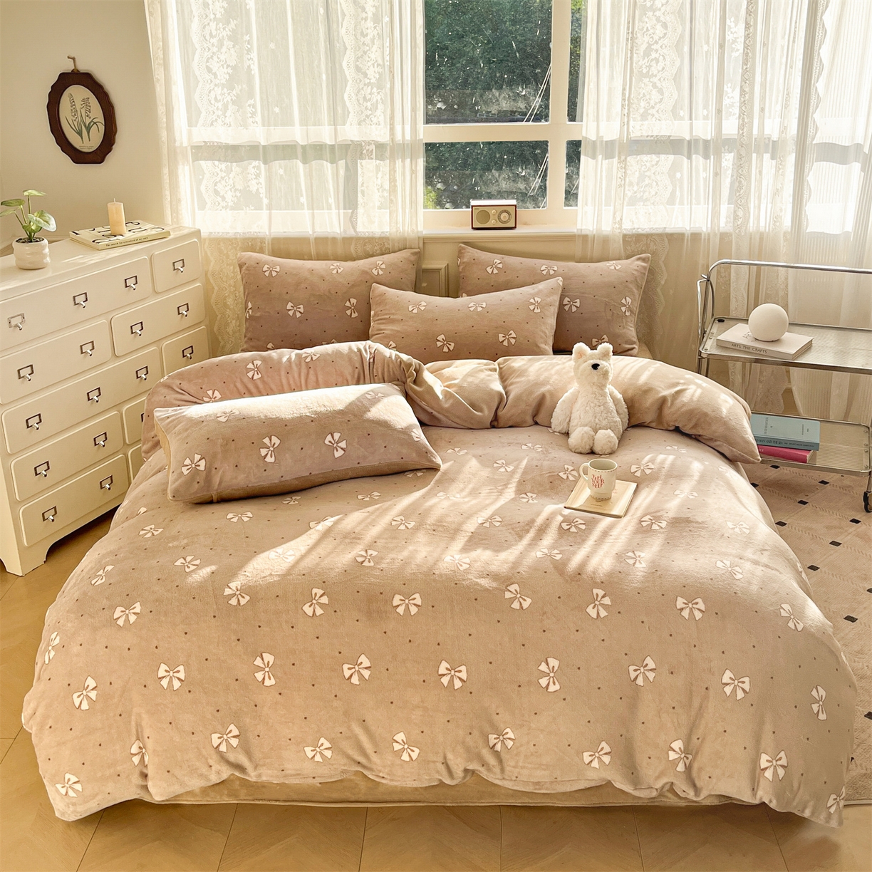 91家纺网 家纺一手货源 找家纺 （总）欧尚家纺 2025新款跑量牛奶绒四件套