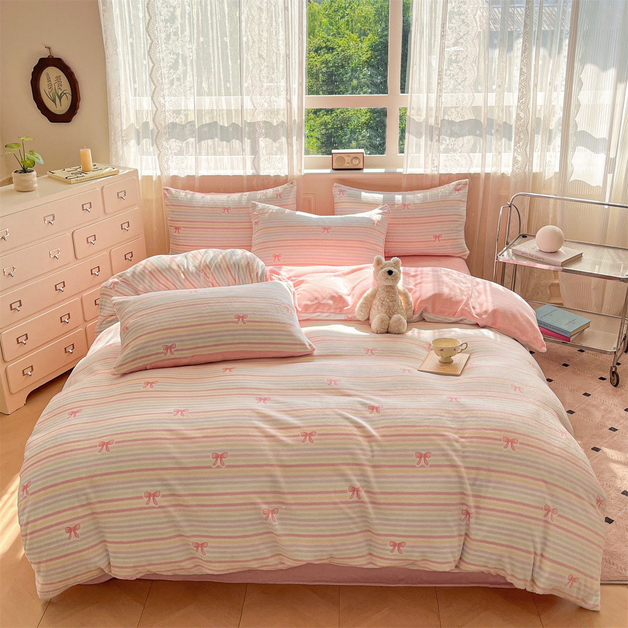 91家纺网 家纺一手货源 找家纺 （总）欧尚家纺 2025新款跑量牛奶绒四件套