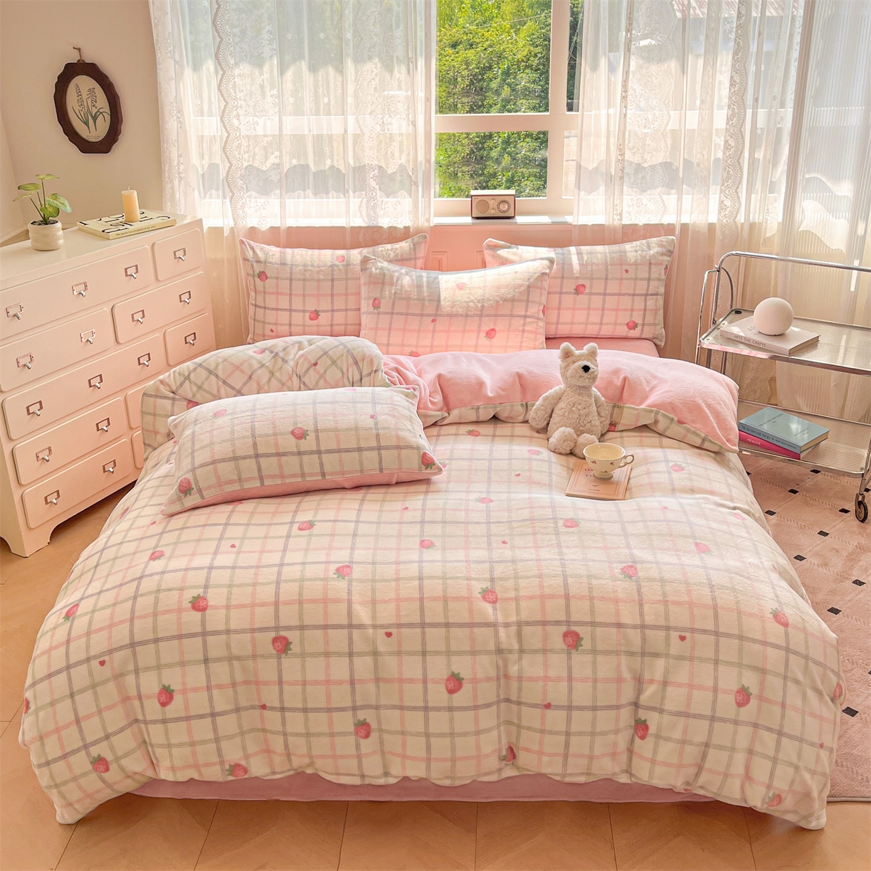 91家纺网 家纺一手货源 找家纺 （总）欧尚家纺 2025新款跑量牛奶绒四件套