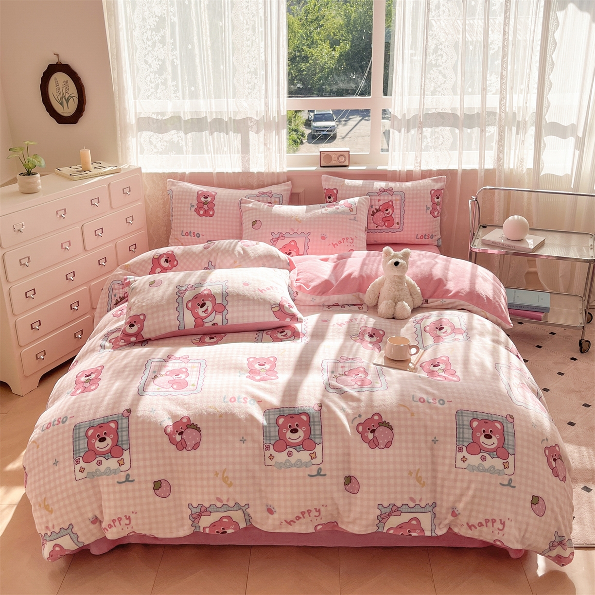 91家纺网 家纺一手货源 找家纺 （总）欧尚家纺 2025新款跑量牛奶绒四件套