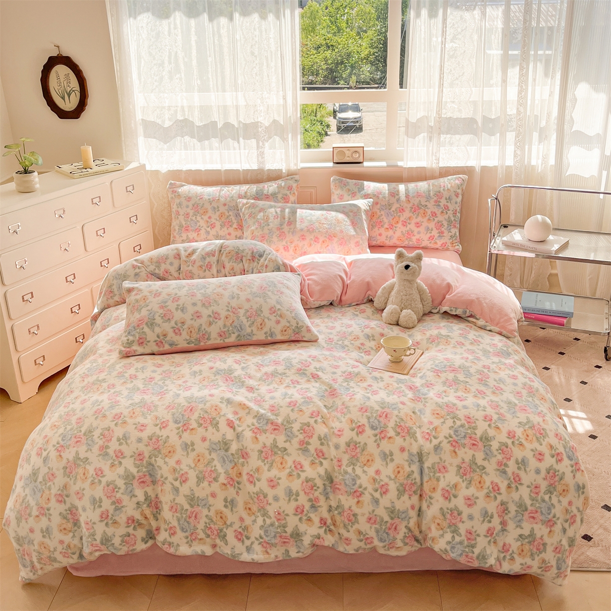 91家纺网 家纺一手货源 找家纺 （总）欧尚家纺 2025新款跑量牛奶绒四件套