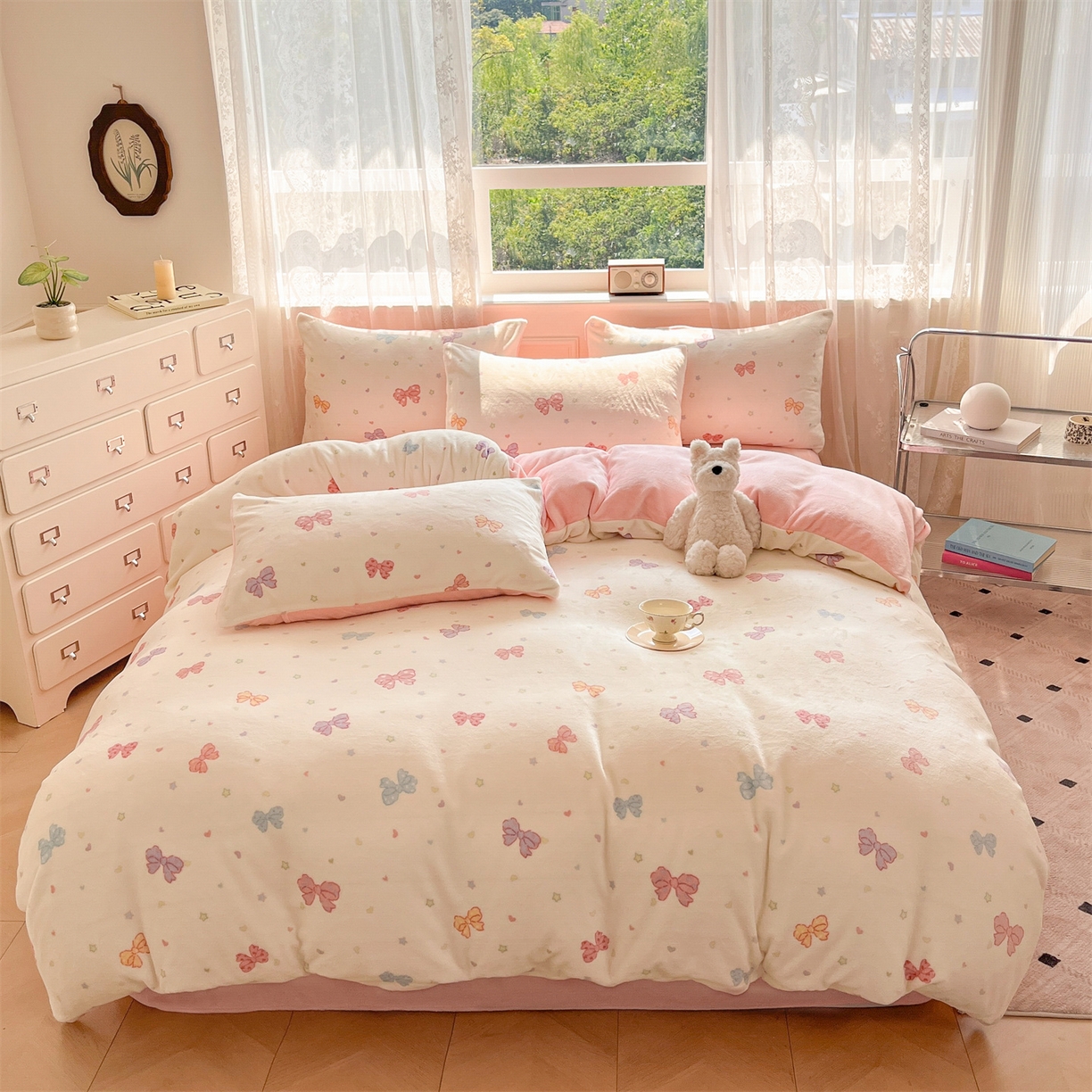 91家纺网 家纺一手货源 找家纺 （总）欧尚家纺 2025新款跑量牛奶绒四件套