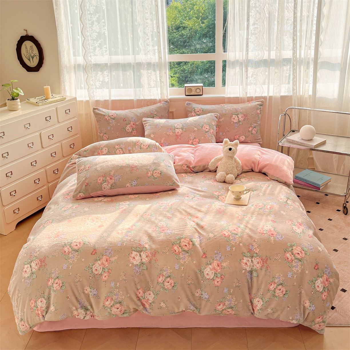 91家纺网 家纺一手货源 找家纺 （总）欧尚家纺 2025新款跑量牛奶绒四件套