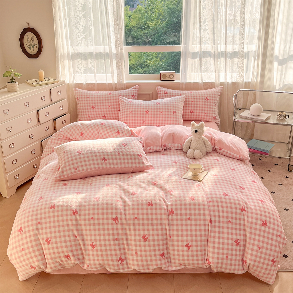 91家纺网 家纺一手货源 找家纺 （总）欧尚家纺 2025新款跑量牛奶绒四件套