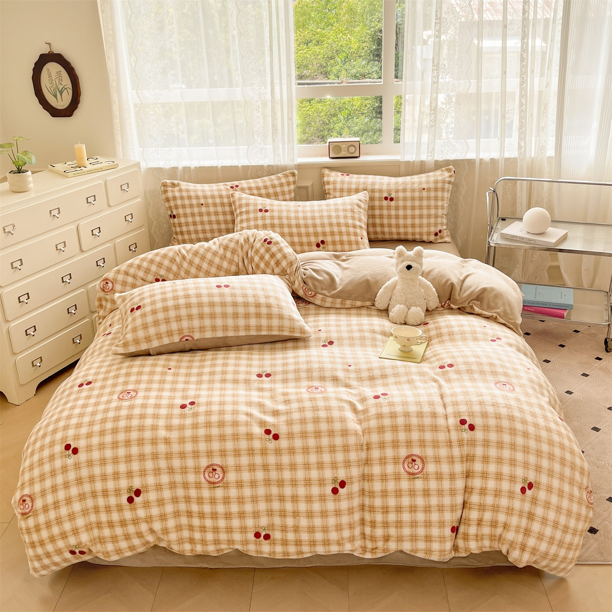 91家纺网 家纺一手货源 找家纺 （总）欧尚家纺 2025新款跑量牛奶绒四件套