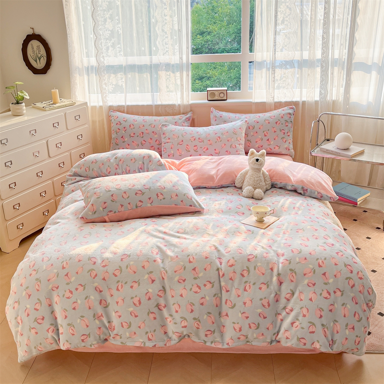 91家纺网 家纺一手货源 找家纺 （总）欧尚家纺 2025新款跑量牛奶绒四件套