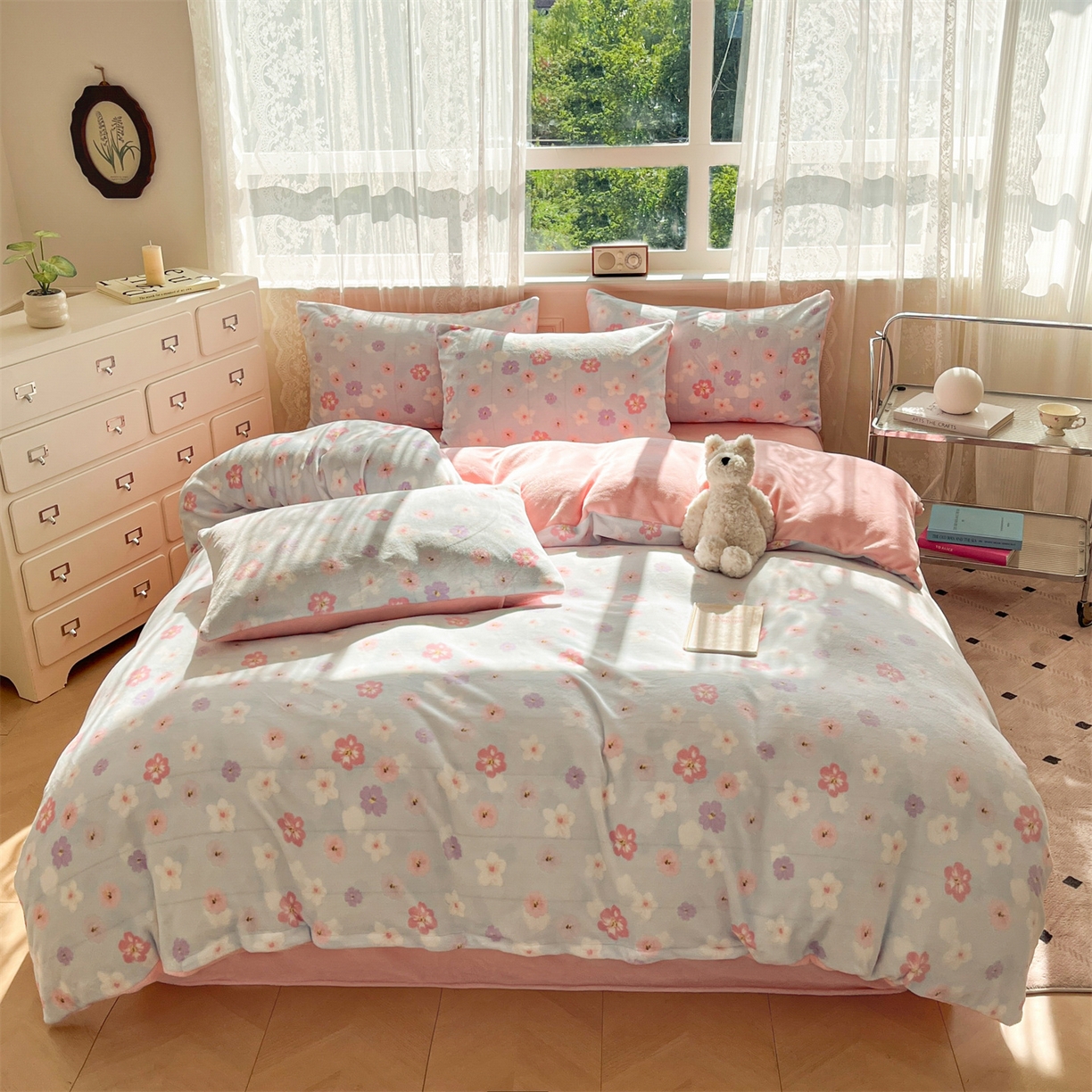 91家纺网 家纺一手货源 找家纺 （总）欧尚家纺 2025新款跑量牛奶绒四件套