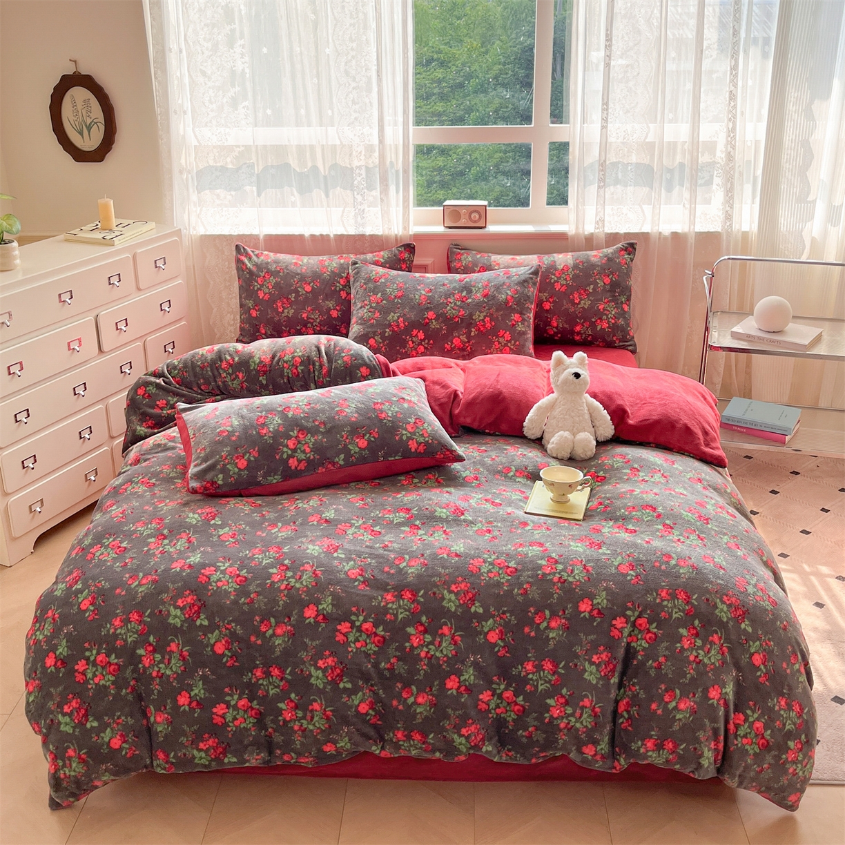 91家纺网 家纺一手货源 找家纺 （总）欧尚家纺 2025新款跑量牛奶绒四件套