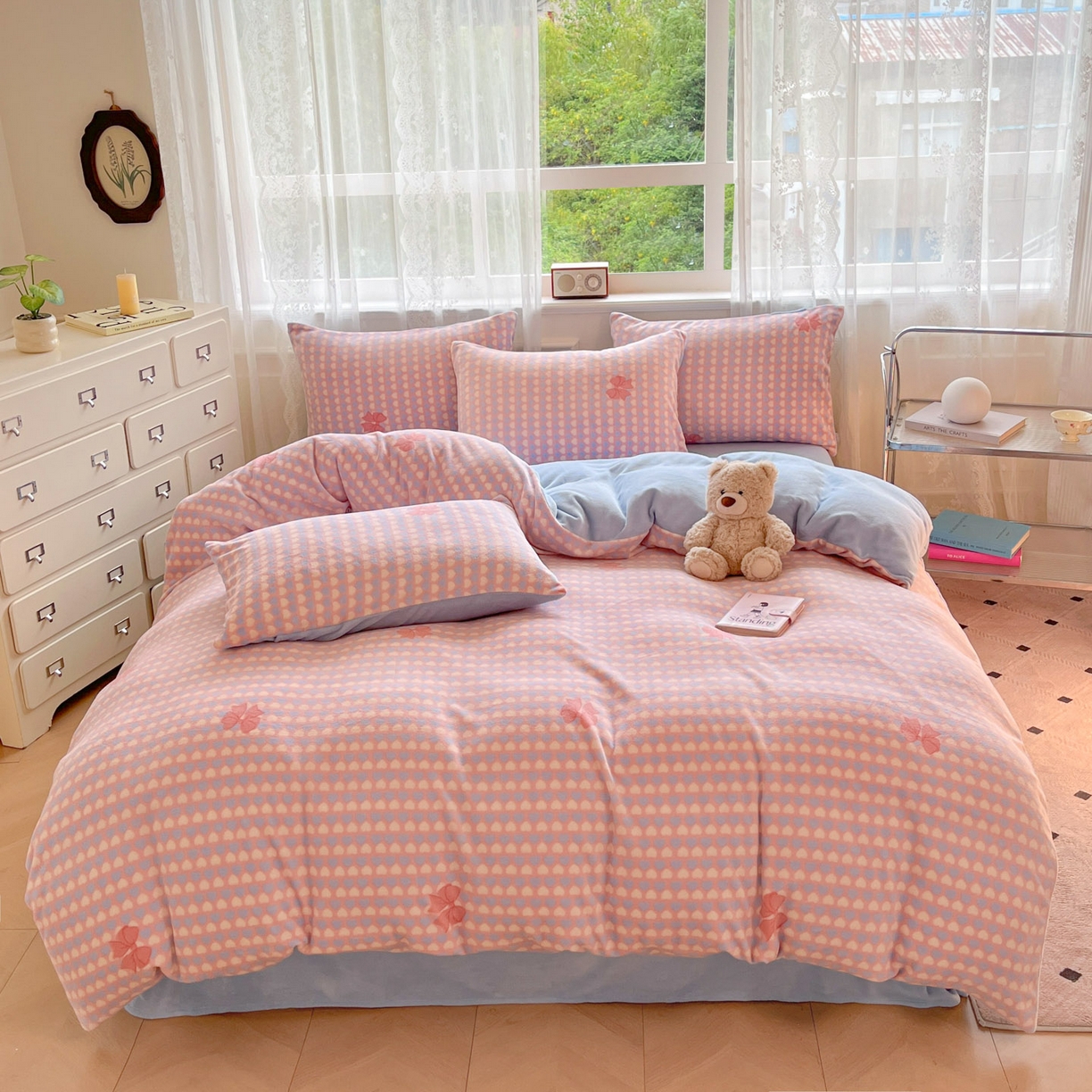 91家纺网 家纺一手货源 找家纺 （总）欧尚家纺 2025新款跑量牛奶绒四件套