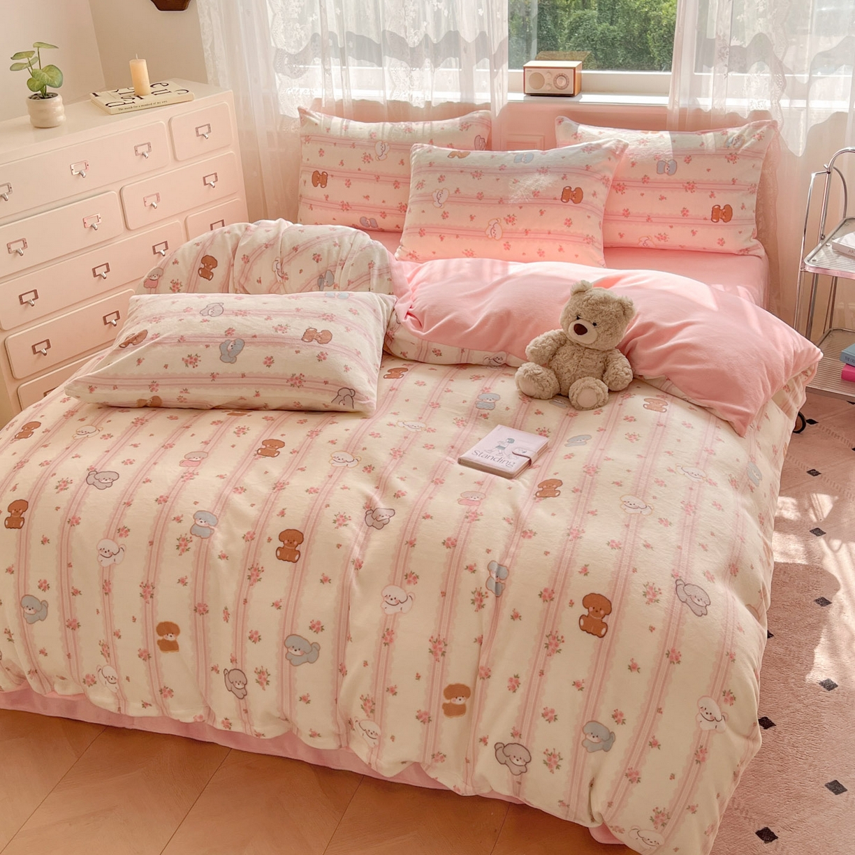 91家纺网 家纺一手货源 找家纺 （总）欧尚家纺 2025新款跑量牛奶绒四件套