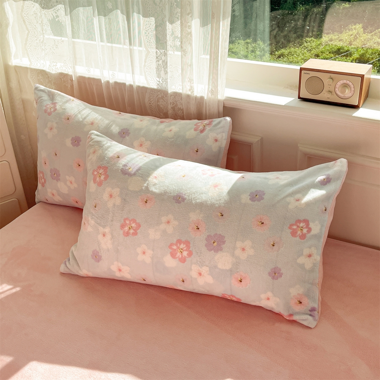 91家纺网 家纺一手货源 找家纺 欧尚家纺 2025新款跑量牛奶绒四件套 花海