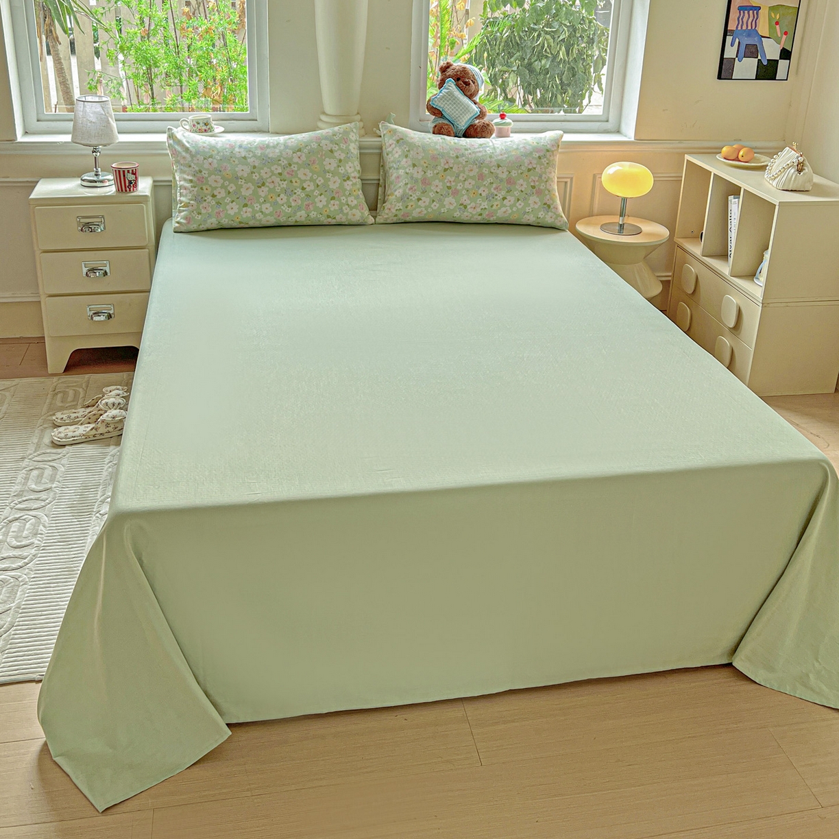 91家纺网 家纺一手货源 找家纺 （总）典曼家纺 2025新款双层纱四件套