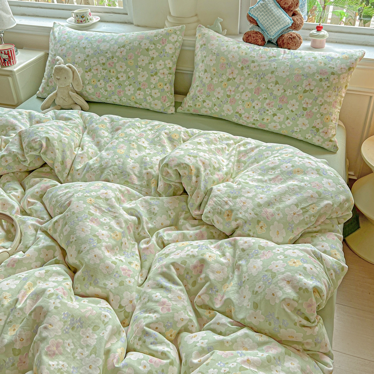 91家纺网 家纺一手货源 找家纺 （总）典曼家纺 2025新款双层纱四件套