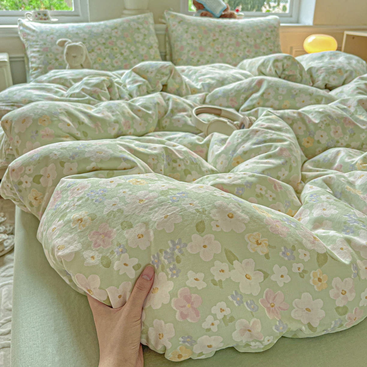 91家纺网 家纺一手货源 找家纺 （总）典曼家纺 2025新款双层纱四件套