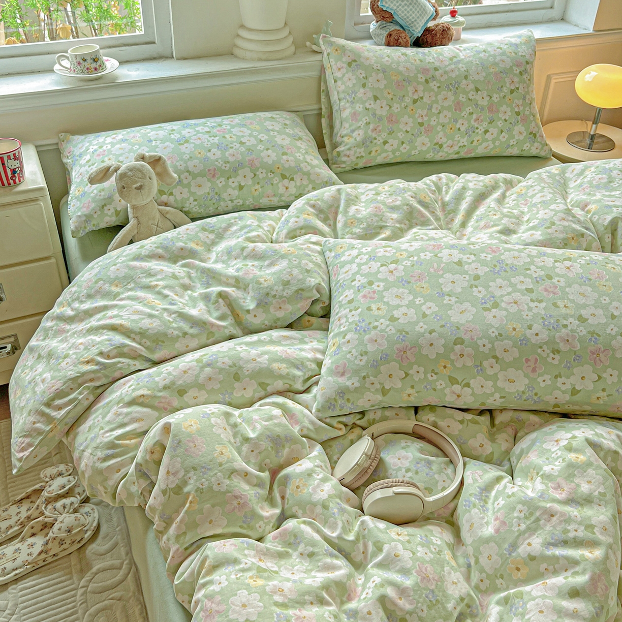 91家纺网 家纺一手货源 找家纺 （总）典曼家纺 2025新款双层纱四件套