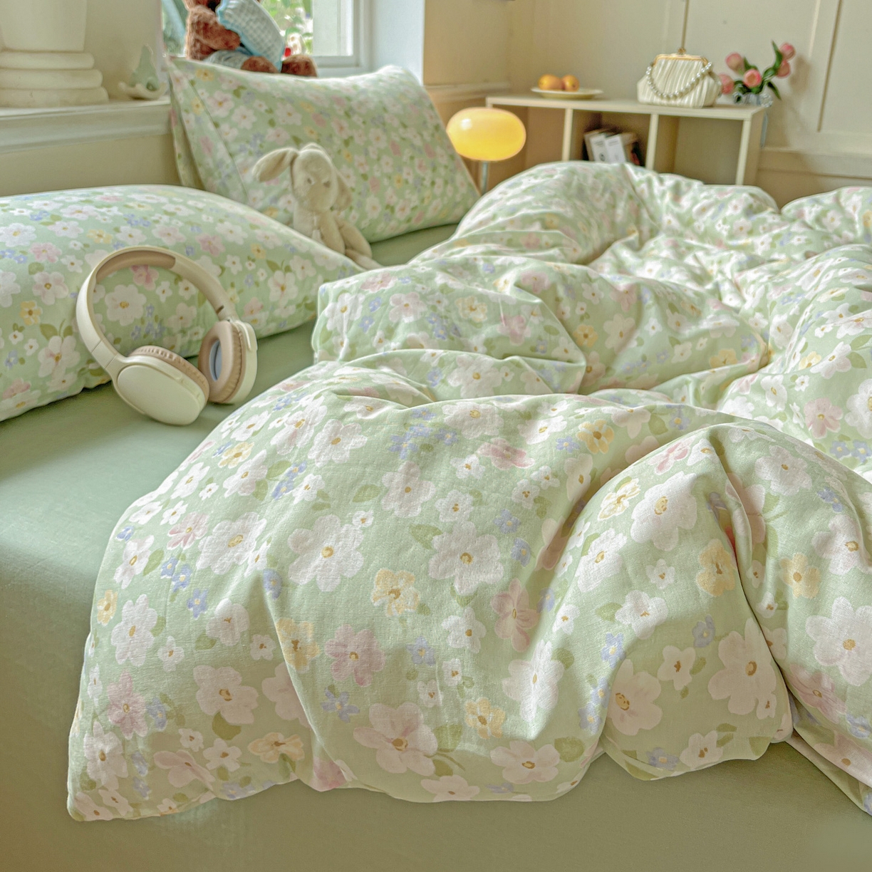 91家纺网 家纺一手货源 找家纺 （总）典曼家纺 2025新款双层纱四件套