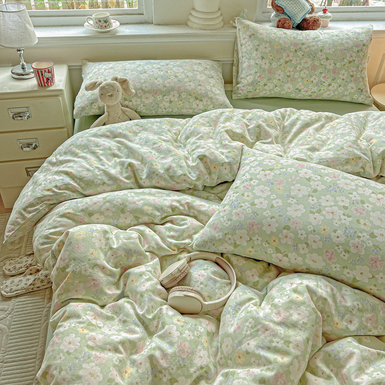 91家纺网 家纺一手货源 找家纺 （总）典曼家纺 2025新款双层纱四件套