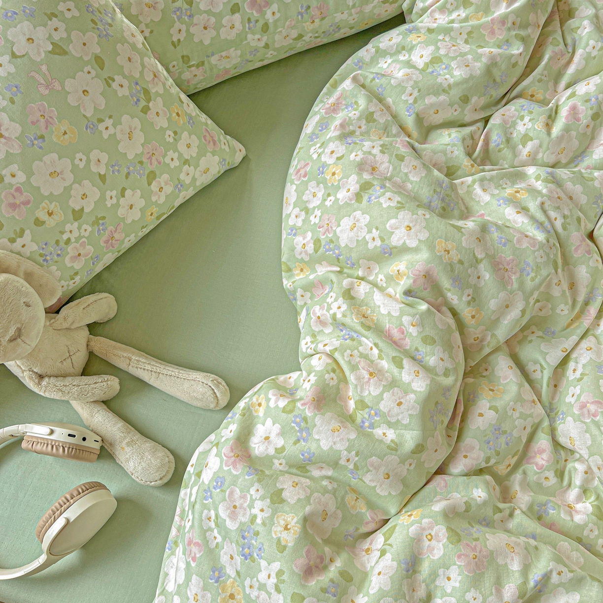 91家纺网 家纺一手货源 找家纺 典曼家纺 2025新款双层纱四件套 初夏