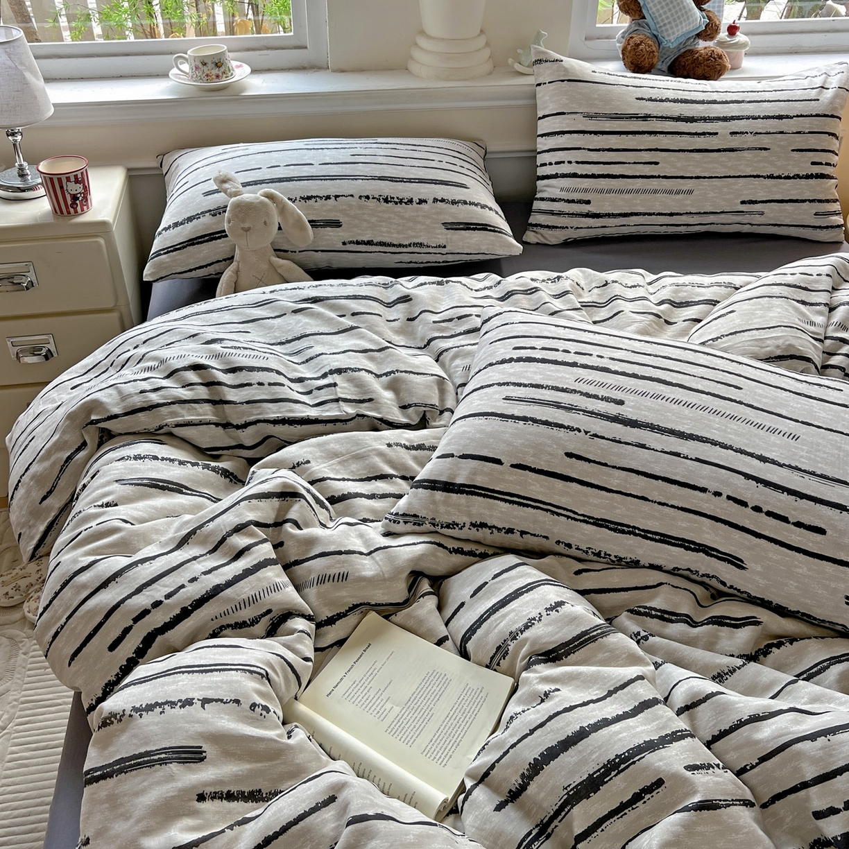 典曼家纺 2025新款双层纱四件套 凯伦