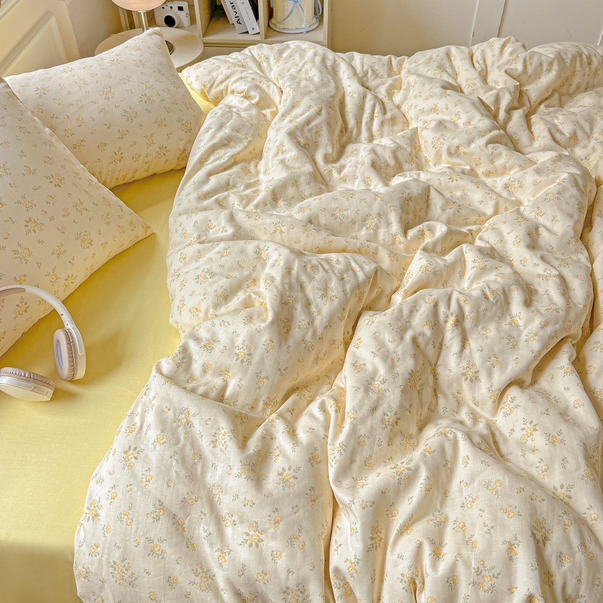 91家纺网 家纺一手货源 找家纺 典曼家纺 2025新款双层纱四件套 小晴天