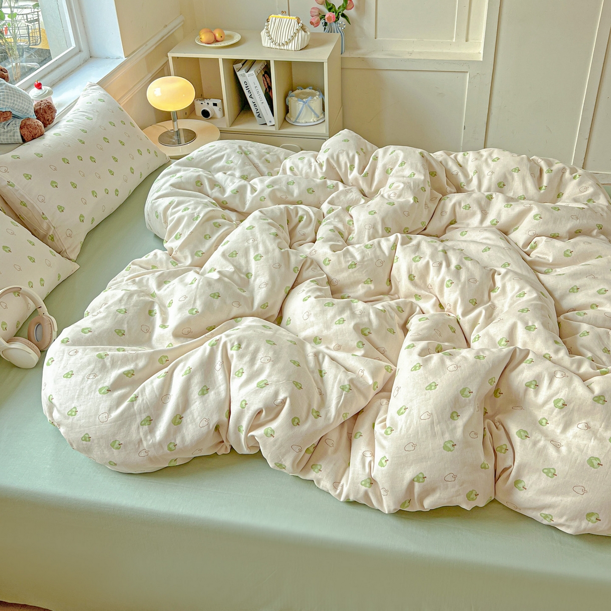 91家纺网 家纺一手货源 找家纺 典曼家纺 2025新款双层纱四件套 仲夏