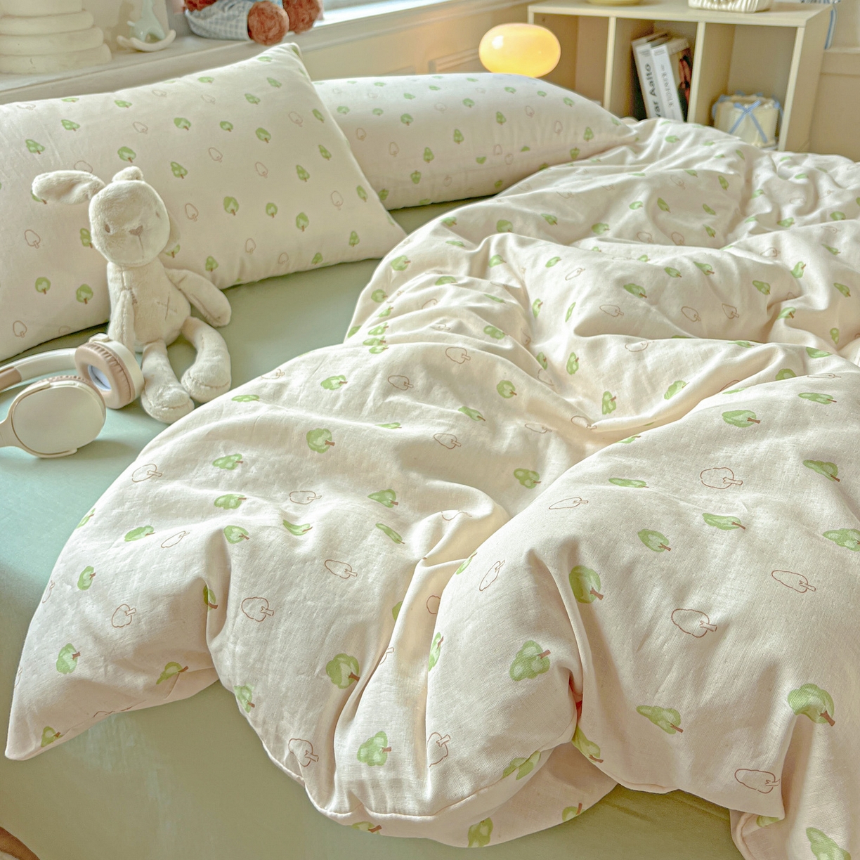 91家纺网 家纺一手货源 找家纺 典曼家纺 2025新款双层纱四件套 仲夏