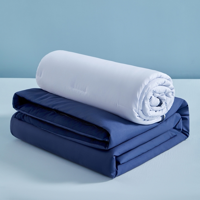 观月轩家纺 2025新款酣睡星球双层深睡控温被PRO2.0被子被芯 远山蓝