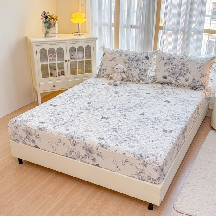 91家纺网 家纺一手货源 找家纺 （总）爱妮玖玖 2025新款全棉印花系列床笠夹棉