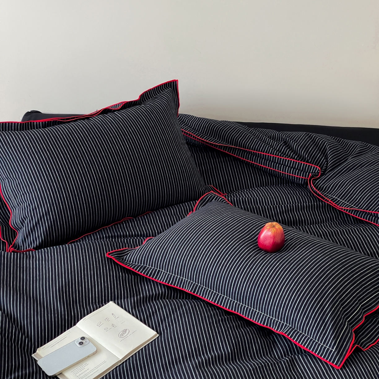 91家纺网 家纺一手货源 找家纺 （总）例外 2025新款全棉纯棉色织水洗棉老钱工业风四件套（会员套件-10）