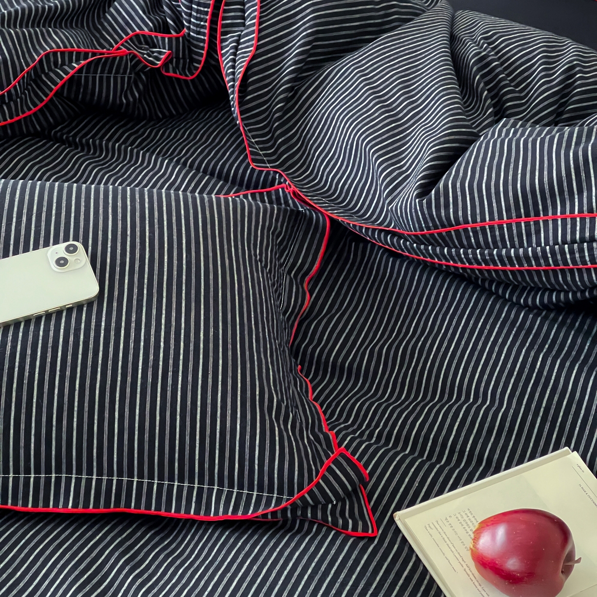 91家纺网 家纺一手货源 找家纺 （总）例外 2025新款全棉纯棉色织水洗棉老钱工业风四件套（会员套件-10）