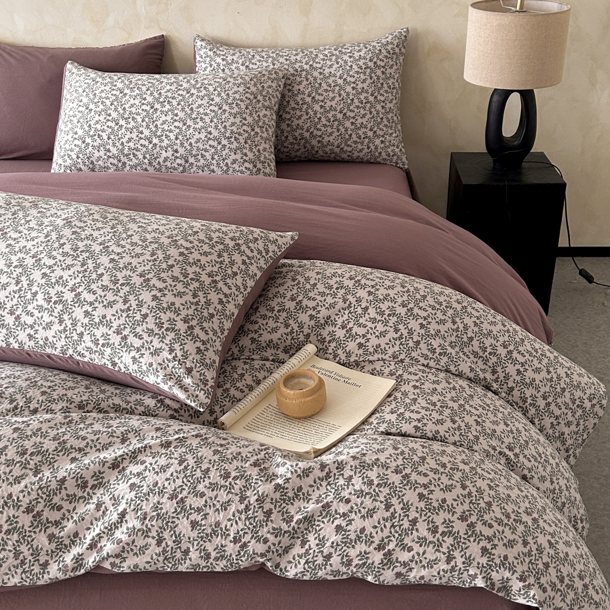 91家纺网 家纺一手货源 找家纺 如约 2025新款A类珍珠棉四件套 庭院春深