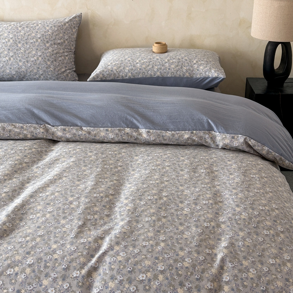 91家纺网 家纺一手货源 找家纺 如约 2025新款A类珍珠棉四件套 秋日记忆绿