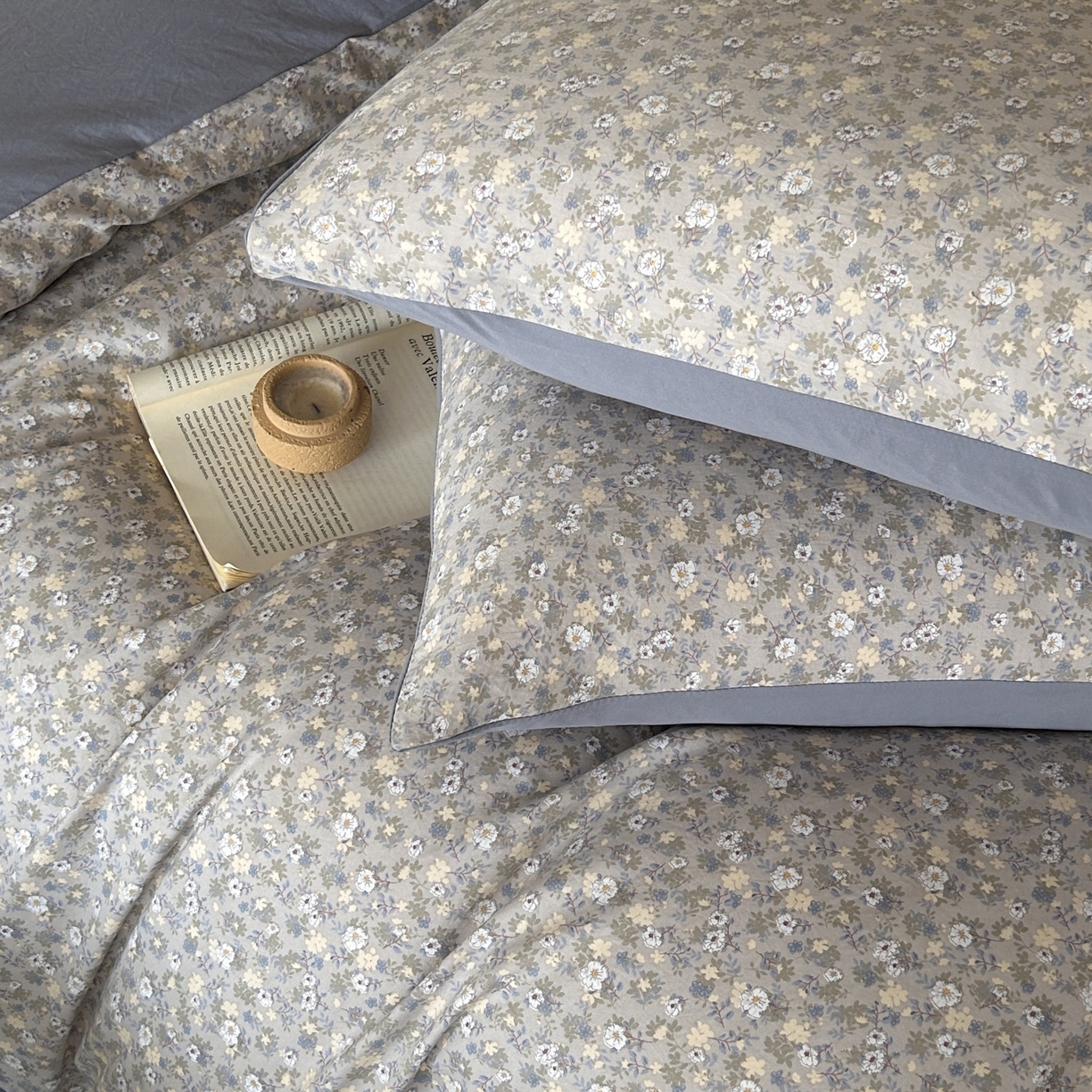 91家纺网 家纺一手货源 找家纺 如约 2025新款A类珍珠棉四件套 秋日记忆绿